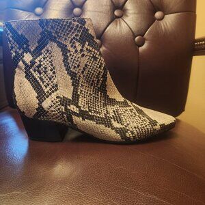 snake print booties by Marc Fisher size 8.5